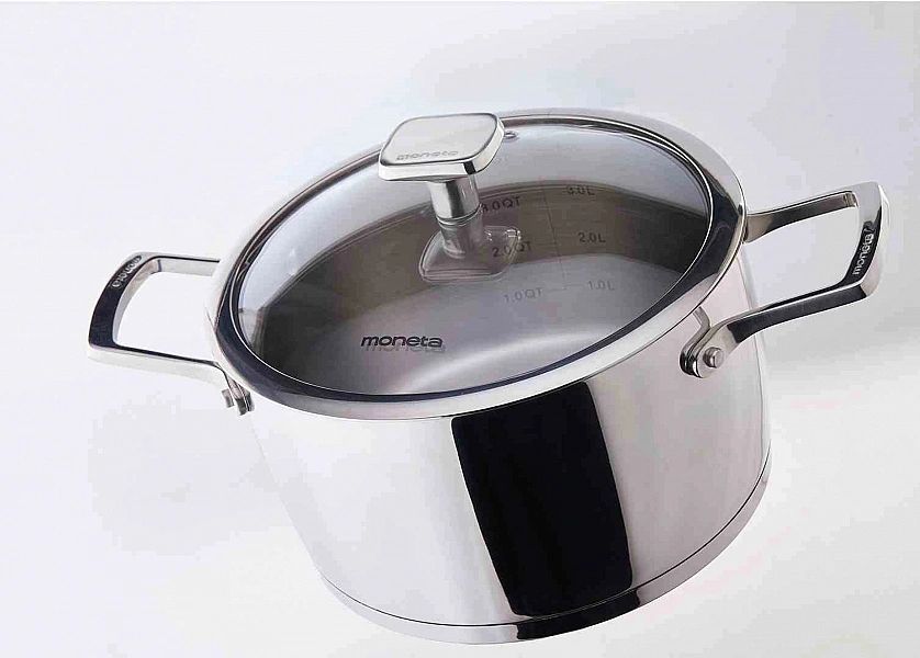 Garnek z pokrywką 24 cm, Accordo, indukcja / Moneta