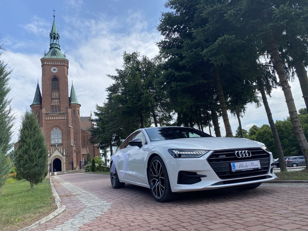 Samochod Auto Audi A7 Sline do Slubu Biała Nowy Model 2021