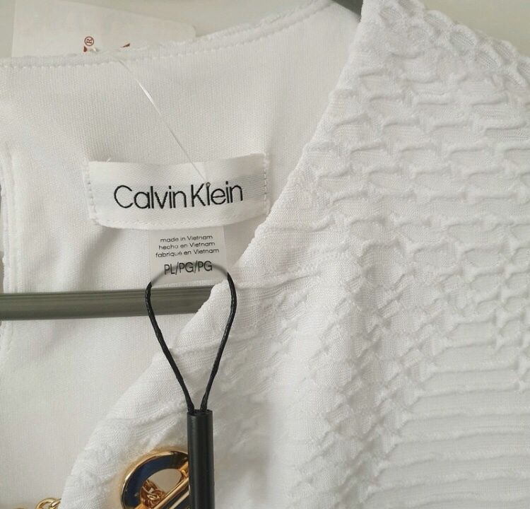 Piękna biała bluzka Calvin Klein r. L