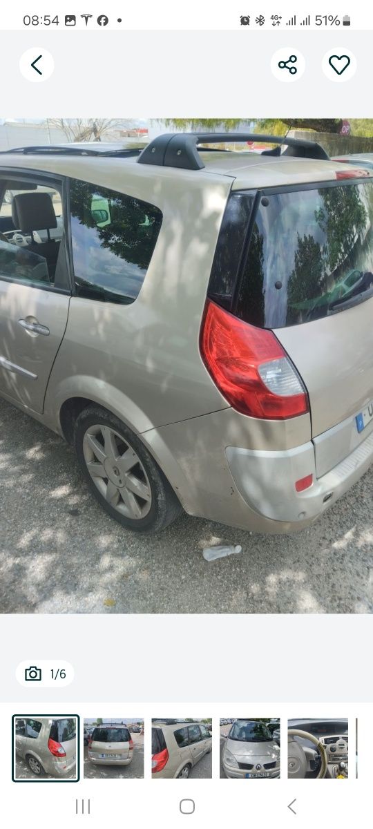 Grand senic 2.0dci troco