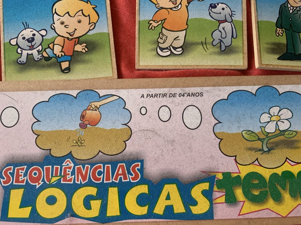 Jogo Sequência Logica tempo de madeira a partir dos 04 anos
