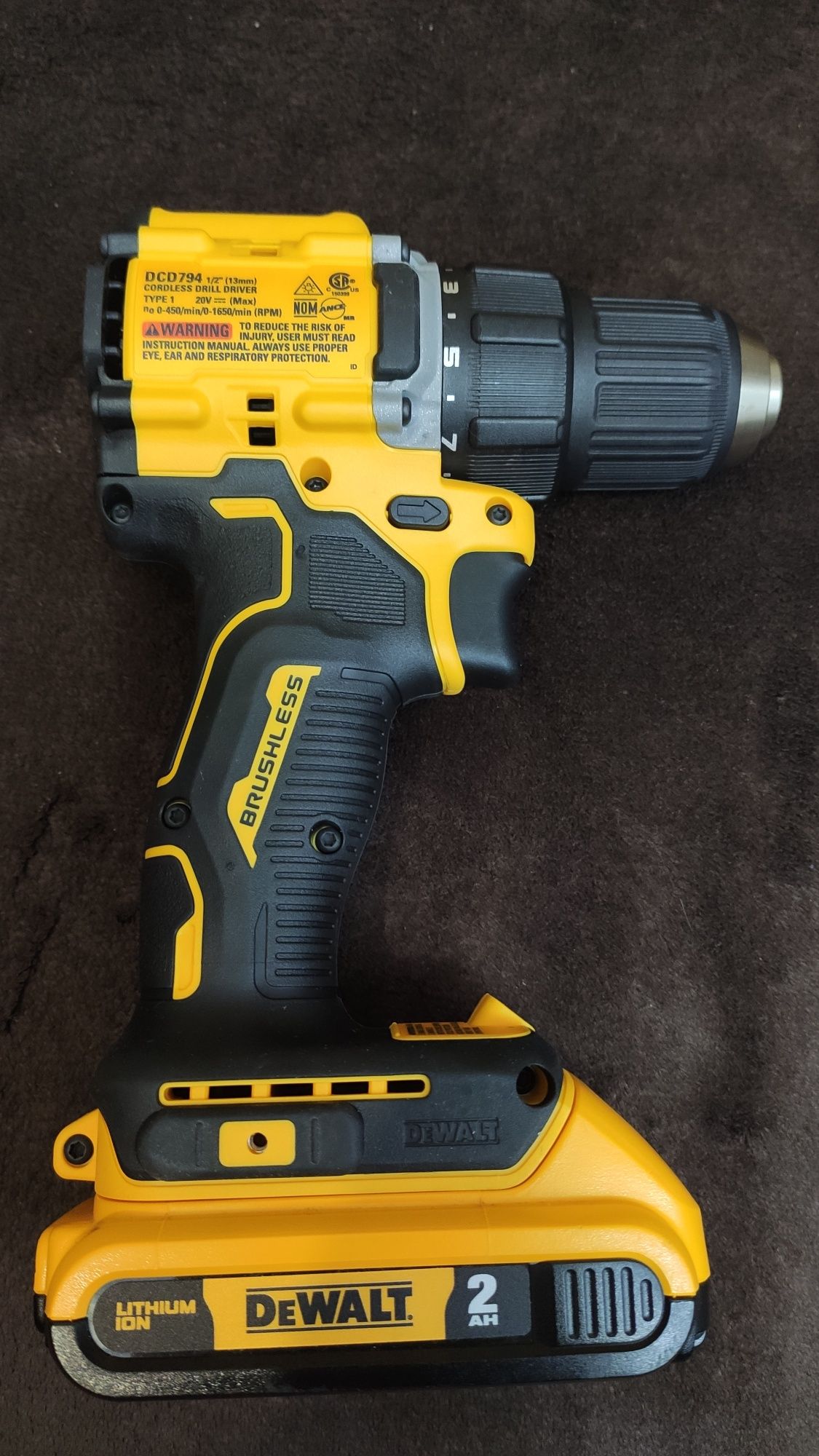 DeWALT DCD794D1 20V безщітковий шуруповерт ATOMIC