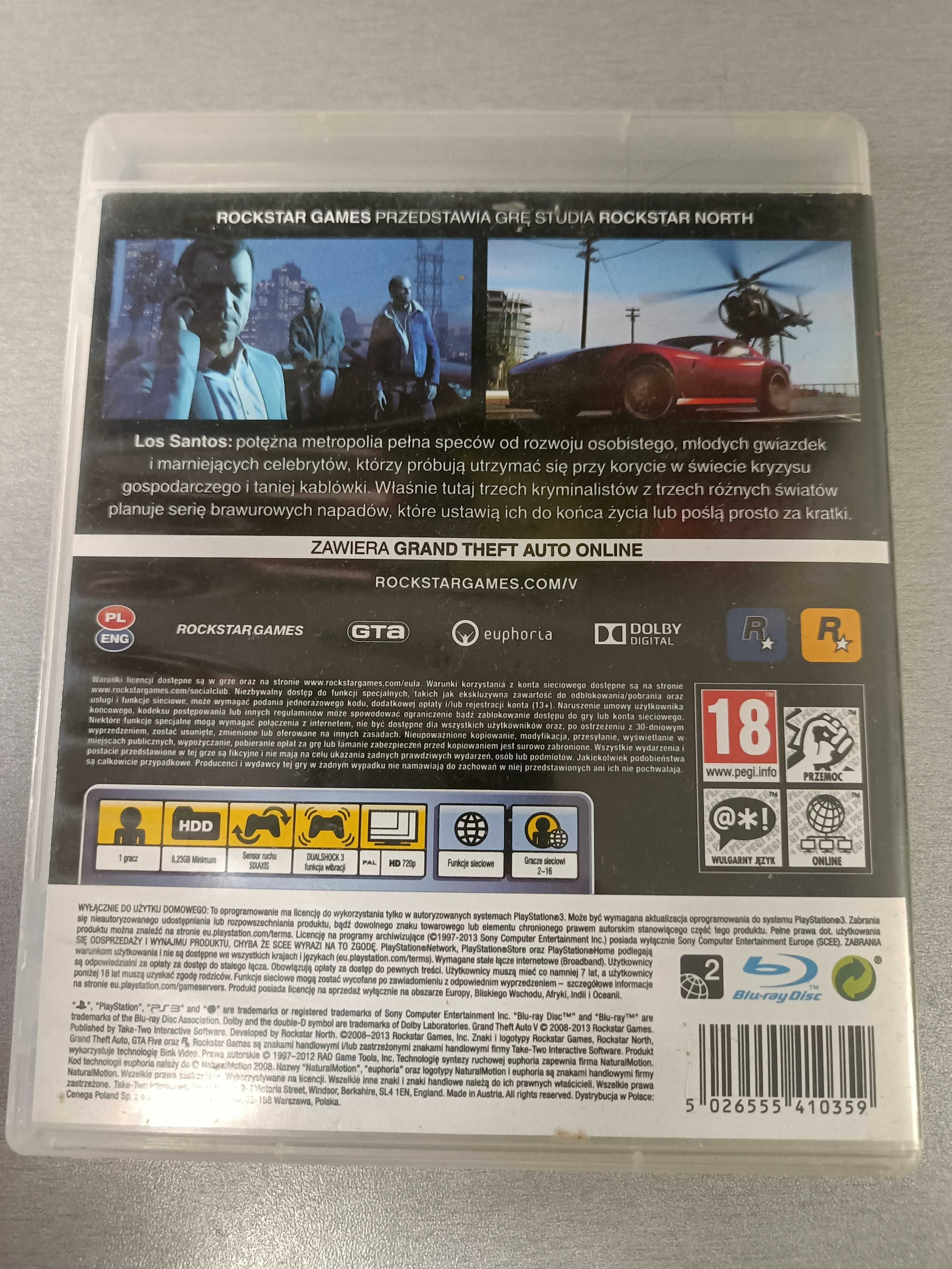 Gra grand theft auto V ps3