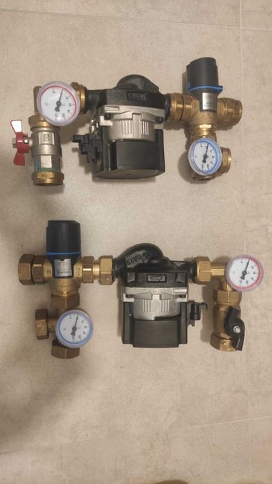 Moduły mieszające  BTU 501 AP, z zaworem  termostatycznym ATM 561