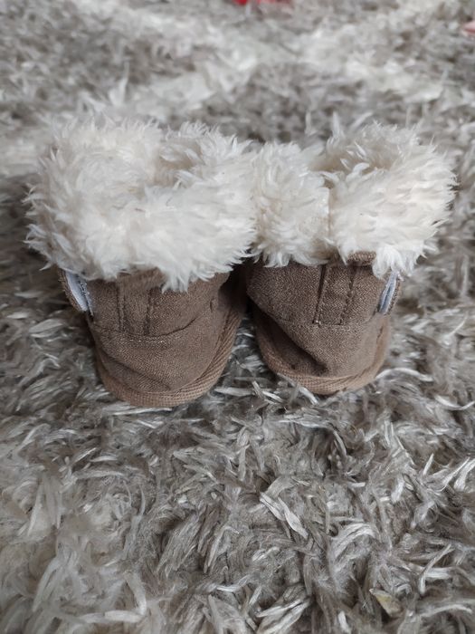 Nowe Kapcie buciki niemowlęce niechodki misie brązowe 6-9mc H&M