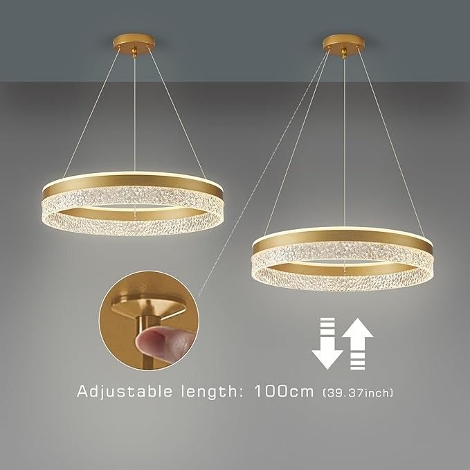 KSIBNW Lampa wisząca LED do salonu BIAŁY Nowoczesny STYL