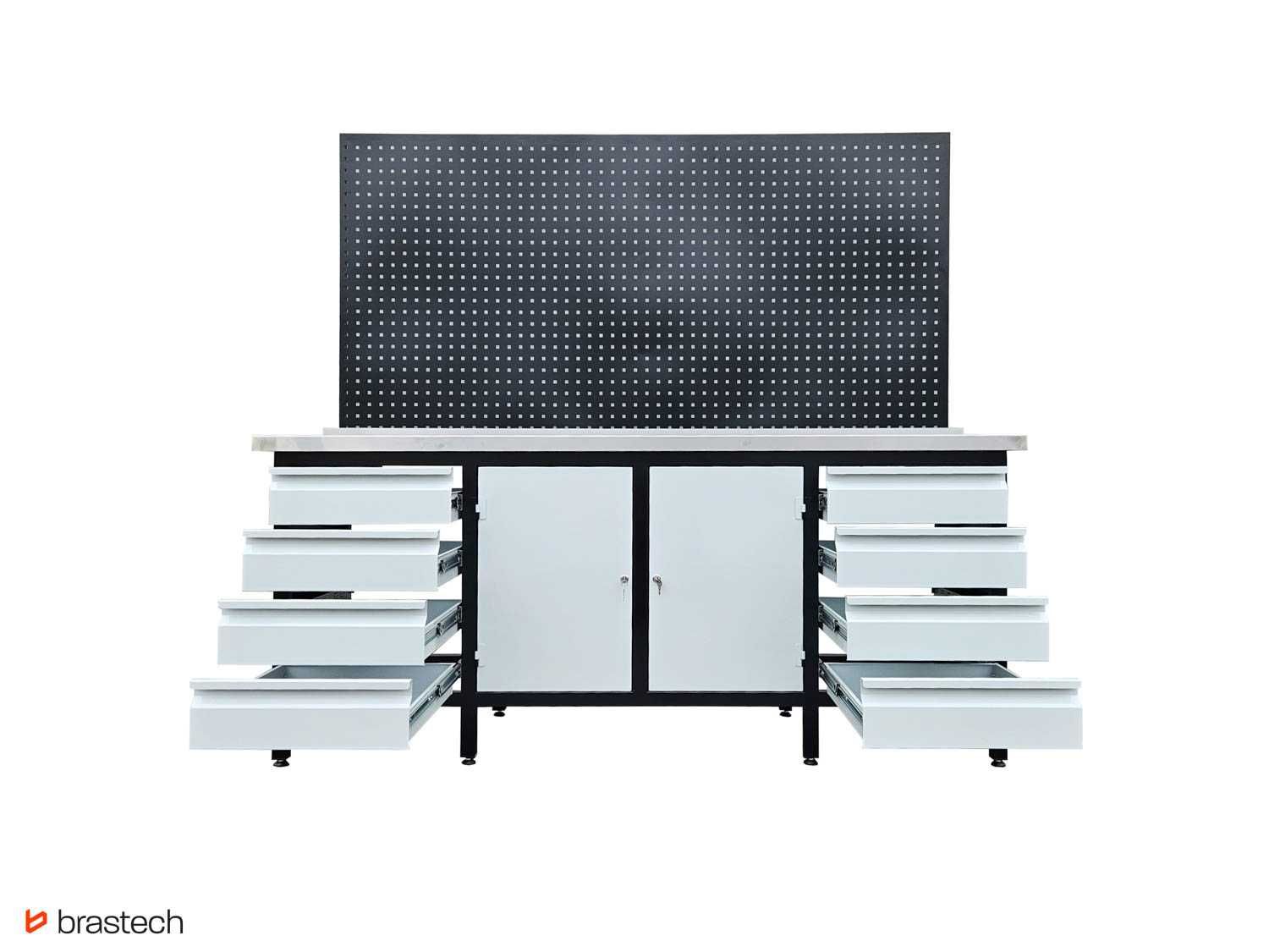 Stół warsztatowy 90 cm x 210 cm x 62 cm z Tablicą i nakładką NOWY