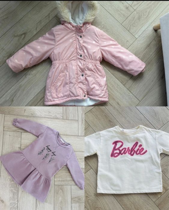 Ubranka dziewczynka zima rozmiar 104 – różne marki, stan bdb