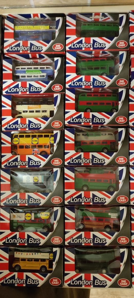 Машинки двоповерхові автобуси Лондон London bus die cast