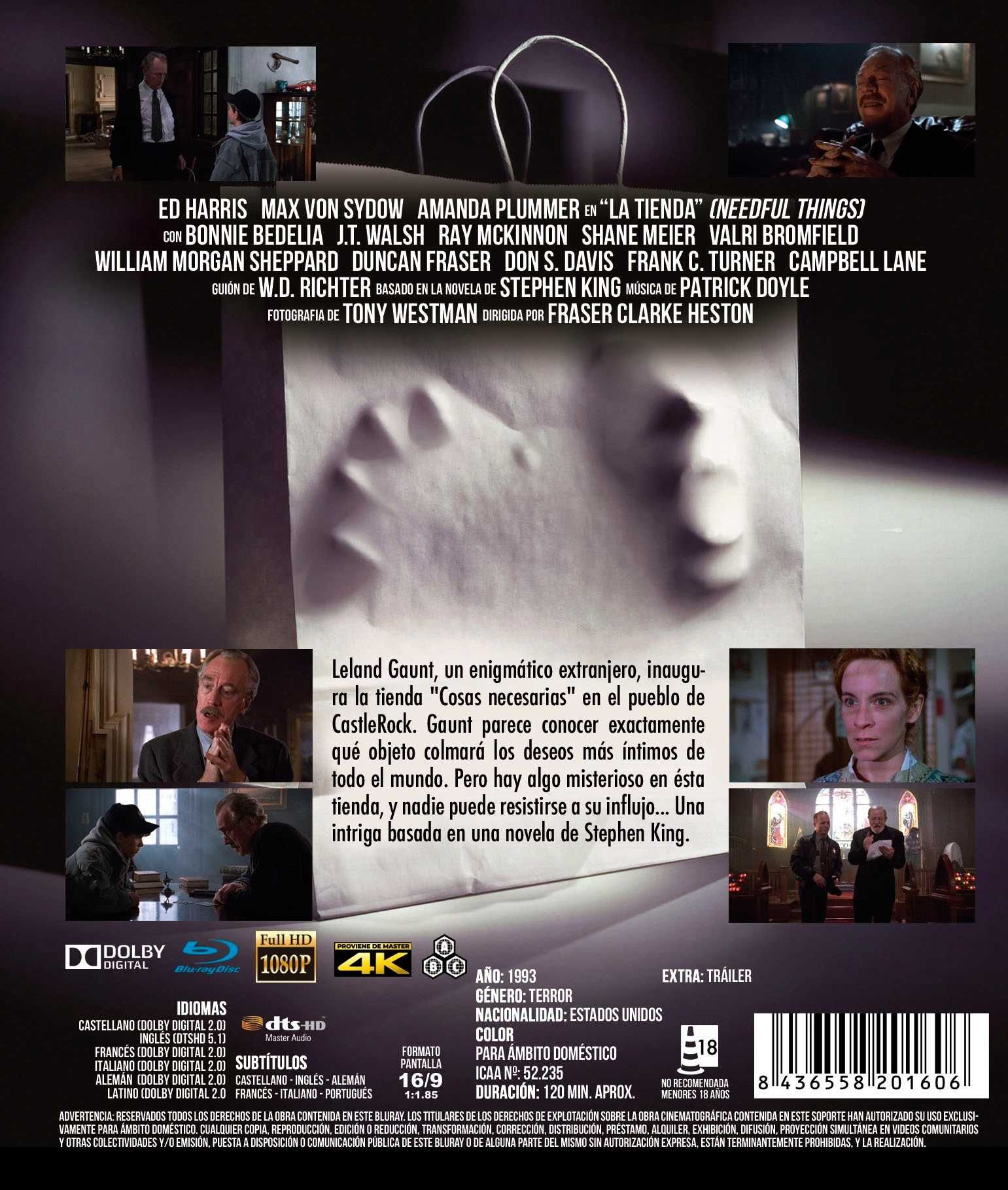 La Tienda (Nueva edición)/Coisas Necessárias (Blu-Ray)-Importado