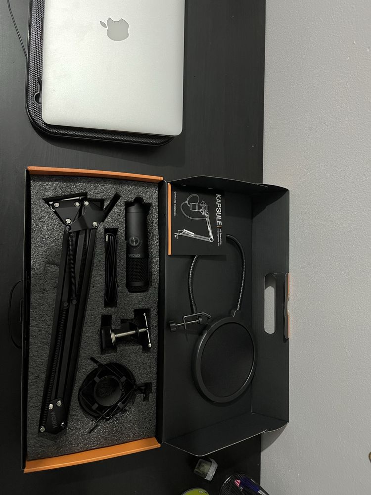 Microfone krom kapsule kit