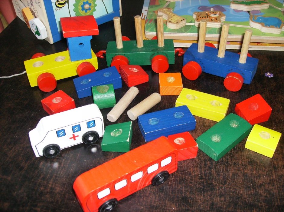 Zabawki drewniane - zestaw za 30 zł - aktualne