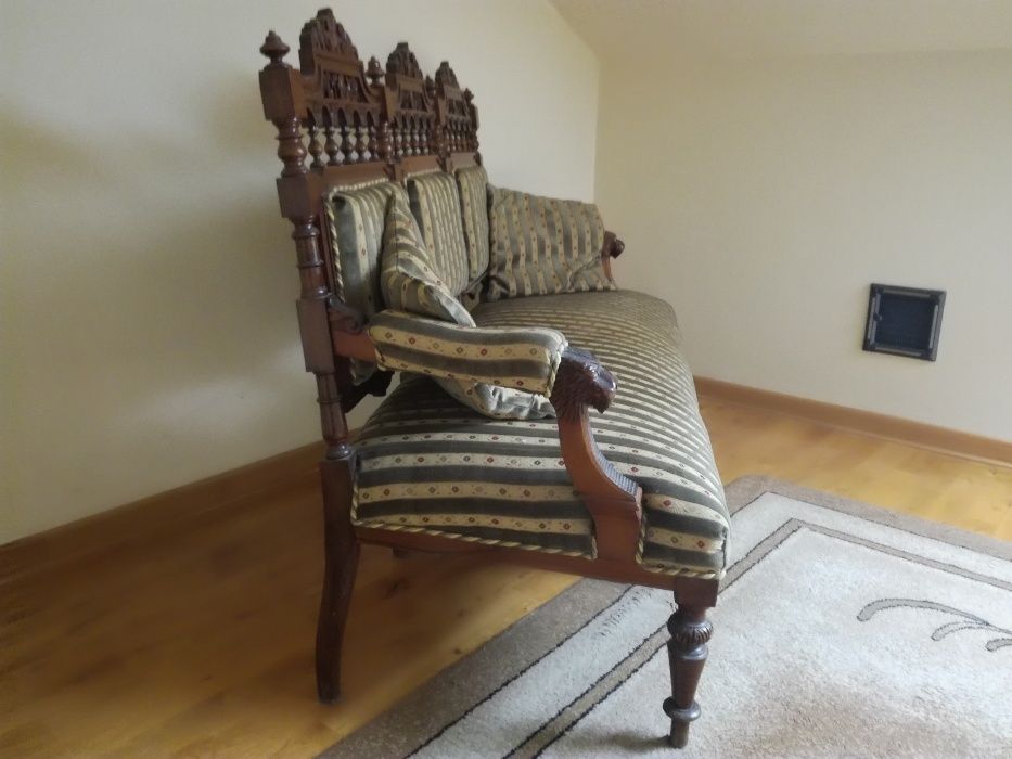 Sprzedam komplet sofę + fotel eklektyk antyk oryginał po renowacji