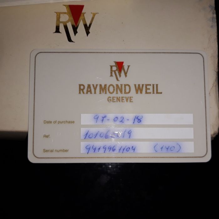 Relógio automático Reymond Weil