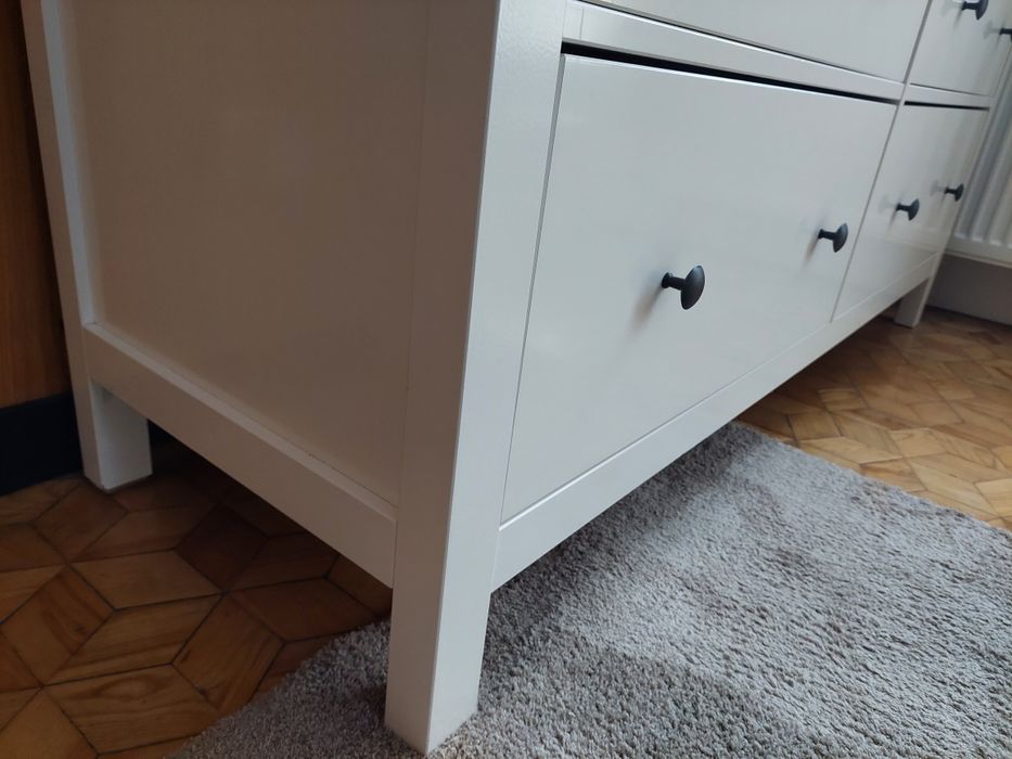 Komoda Hemnes, biala, 8 szuflad, 160x96 cm, IKEA