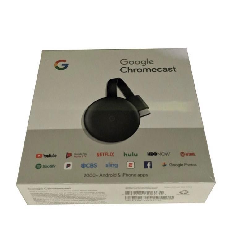 ODTWARZACZ MULTIMEDIALNY Full HD GOOGLE Chromecast 3.0 Czarny okazja