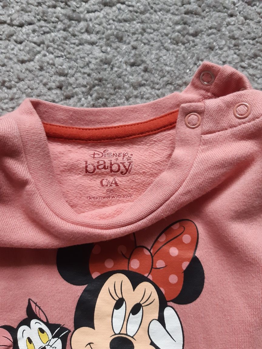 Komplet bluza Myszka Minnie i leginsy C&A 86 cm