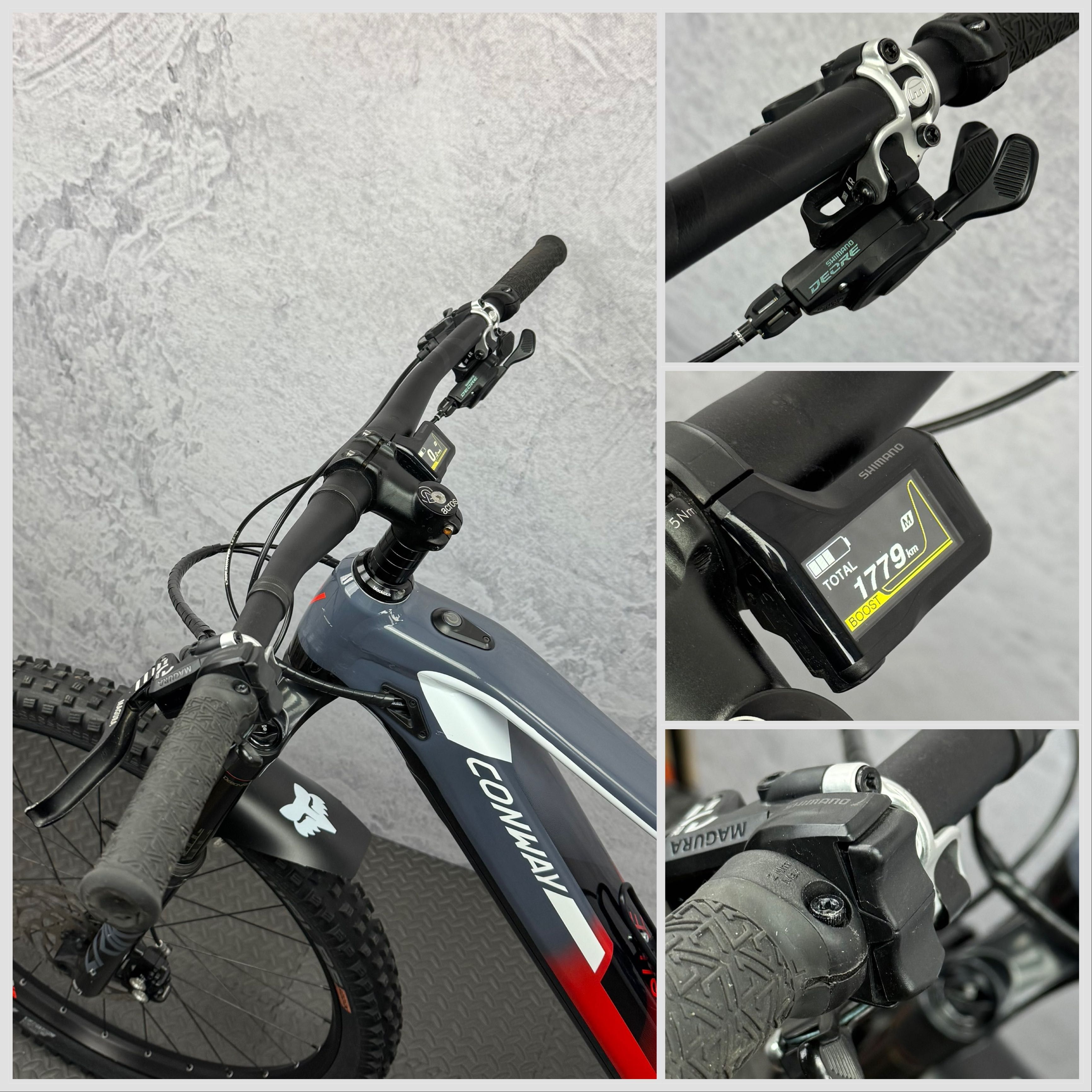 Rower Elektryczny MTB 29 Full Conway EWME 429 EP8 630Wh Lyrik 160, FOX