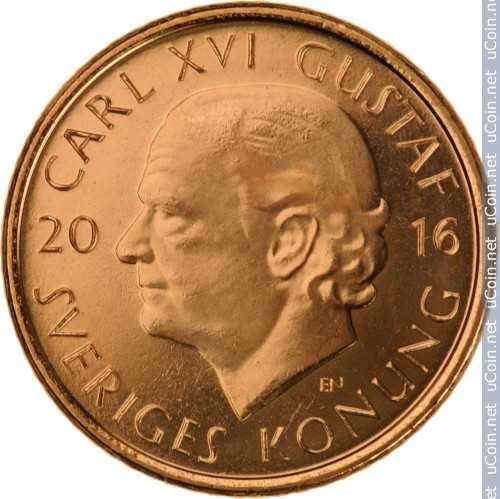 Монета одна Щведская Крона EN KRONA