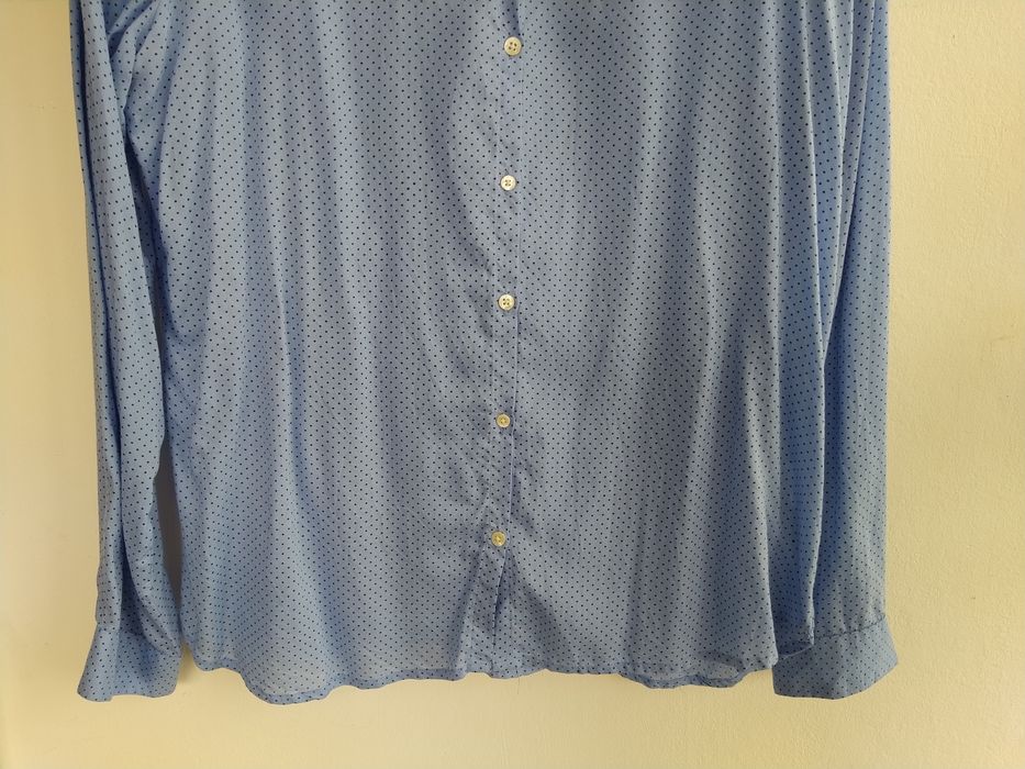 Blusa azul polka for - Springfield - Tamanho 42