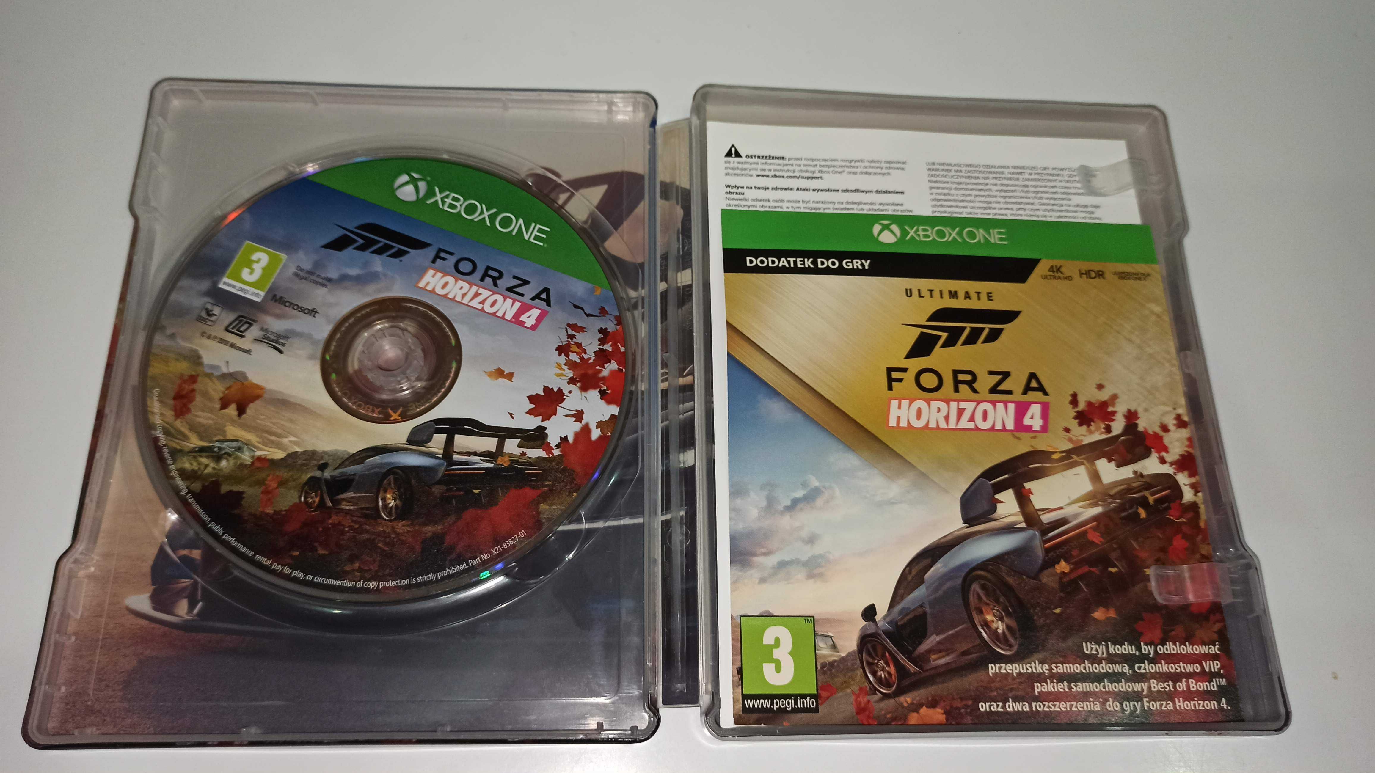 xbox one FORZA HORIZON 4 STEELBOOK edycja PL po polsku