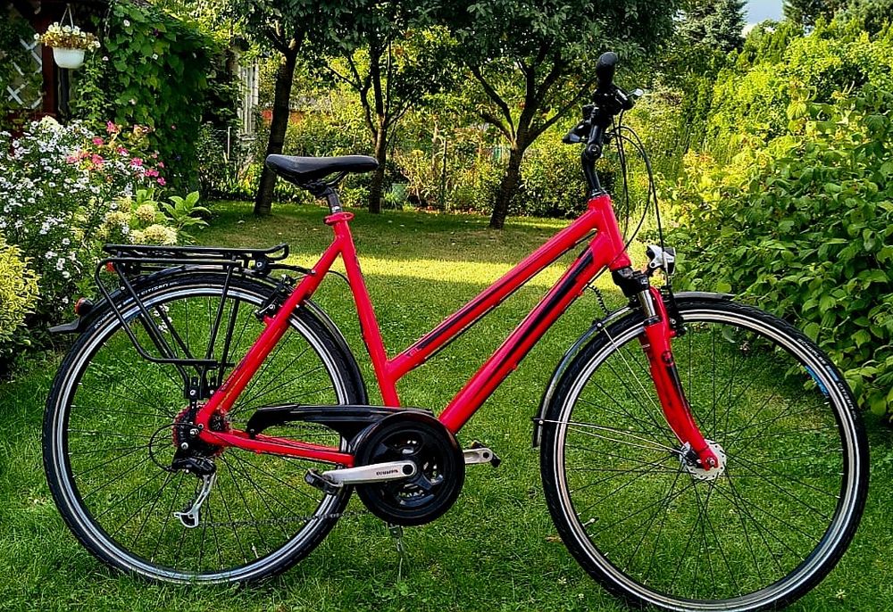 Rower Pegasus Solero 58cm koła 28 Kolor czerwony ładny stan. alivio