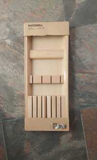 RATIONELL ikea drewniany wkład do szuflady do przechowywania noży