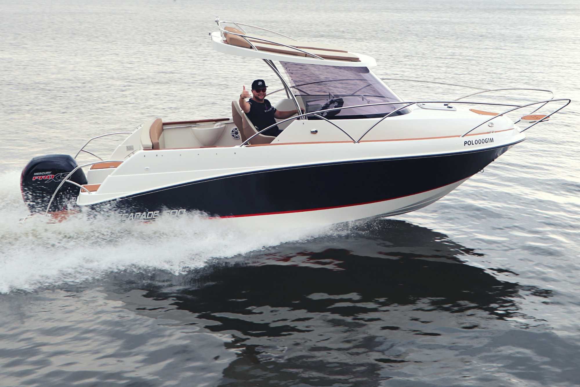 Nowa łódź motorowa ESCAPADE 600, 6 osobowa, max 200 KM, Eskapader