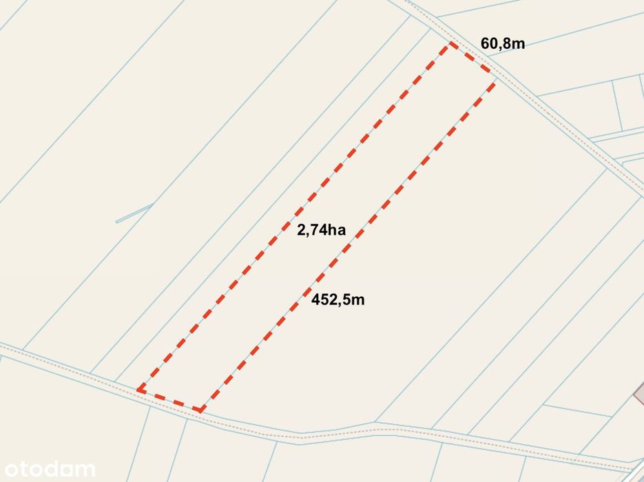 Działka rolna w Balicach o powierzchni 2,7ha