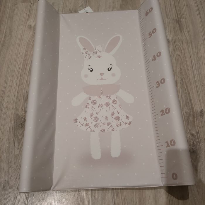 Przewijak sztywny twardy na łóżeczko 47x70 50x70 smyk krolik rozowy