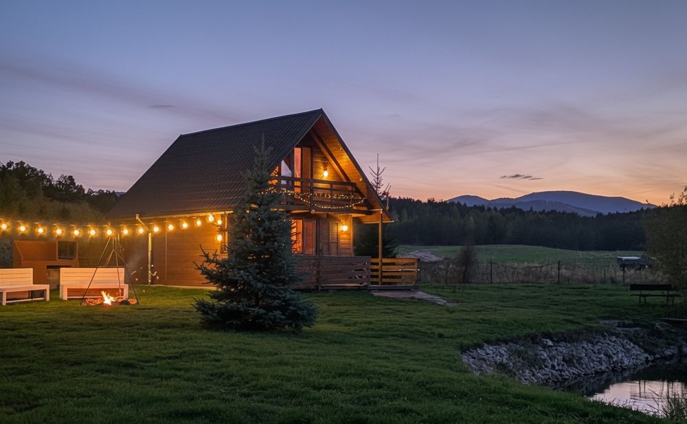 Chatka Nad Stawami –  domek nad wodą, wśród łąk gór, stawów i lasów,