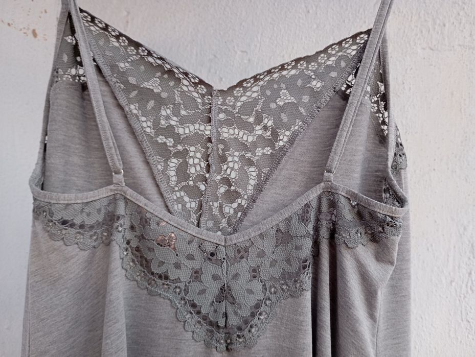 Victoria's Secret комбинация, ночная сорочка трикотажная с кружевом