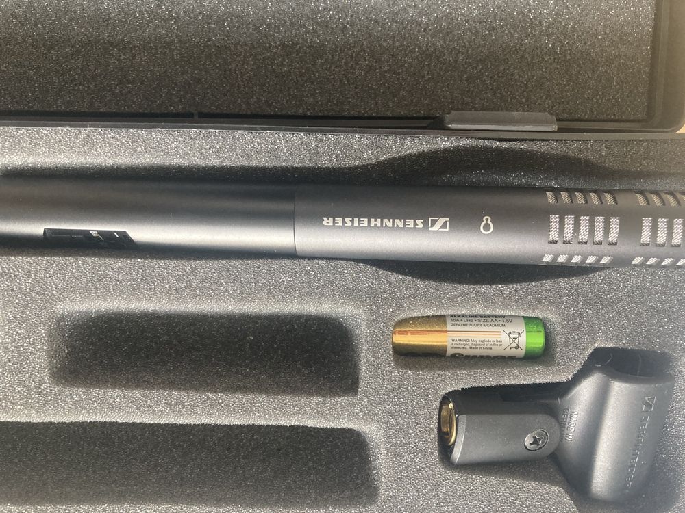 Shootgun Sennheiser ME 66 +  moduł 48 V, mikrofon uzyty kilka razy