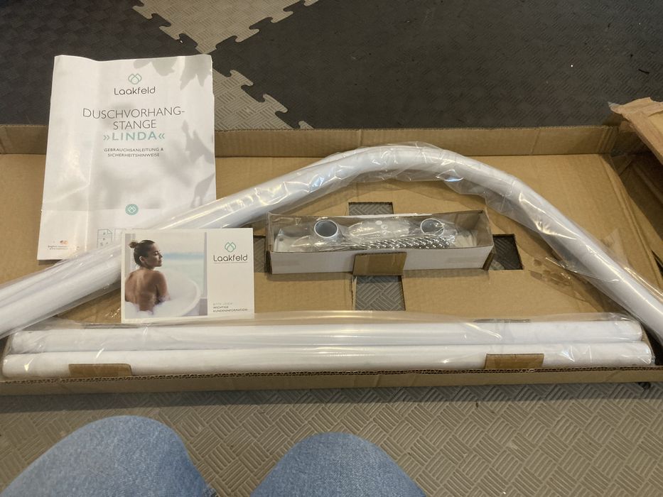 Drążek prysznicowy/wannowy LAAKFELD biały