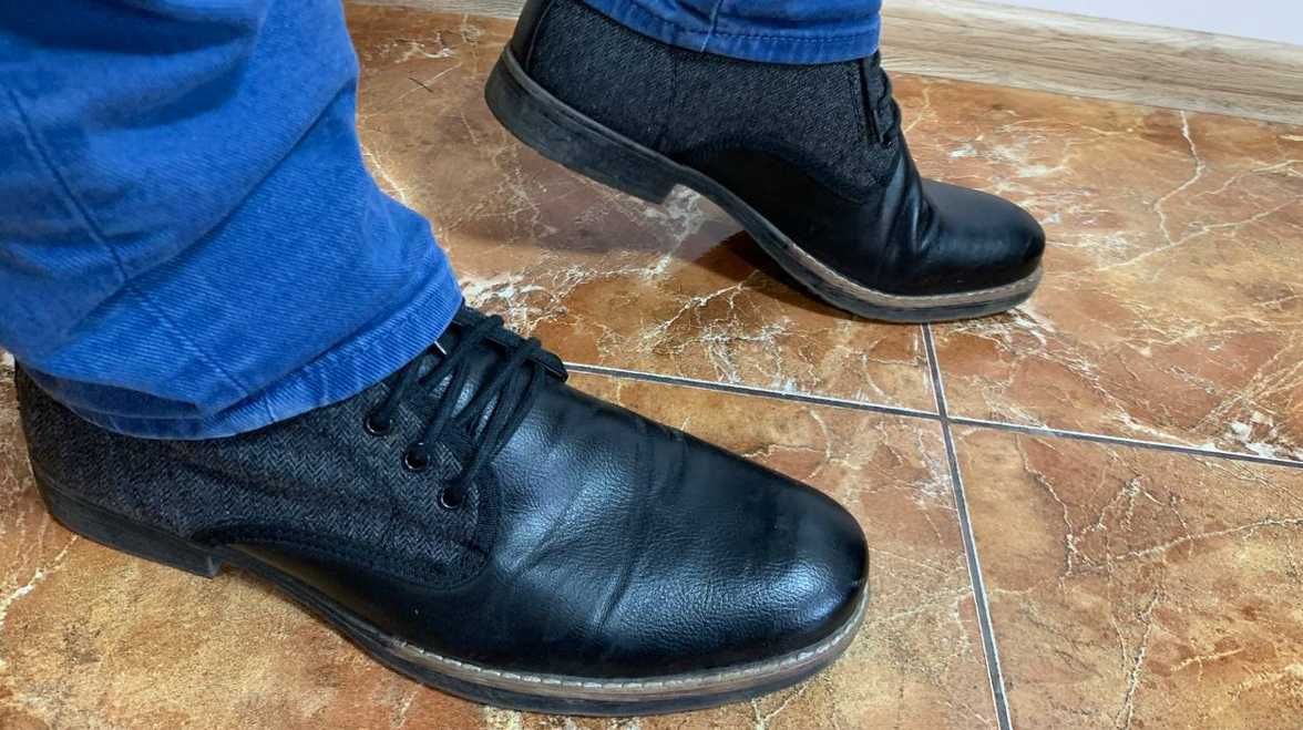 Туфли ботинки полуботинки демисезонные Кожанные качественные 27,5-28см