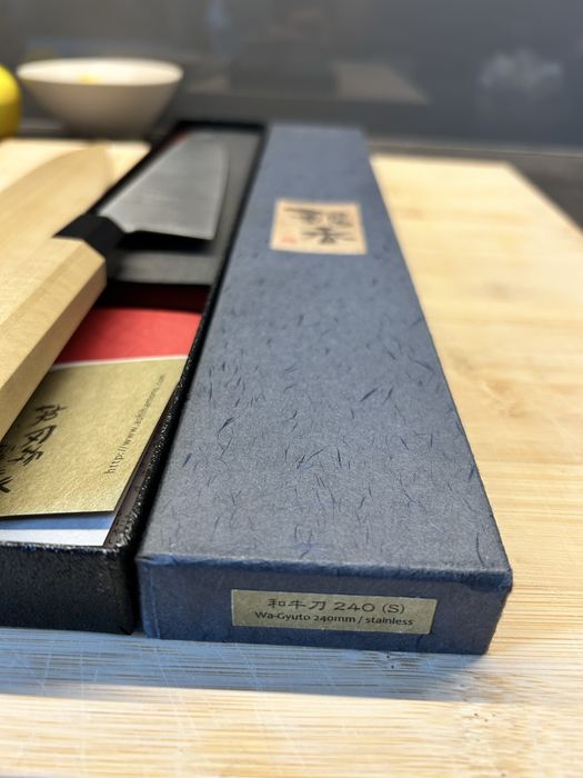 Ashi Hamono Ginga 240mm Wa Gyuto Szwedzka Stal nierdzewna
