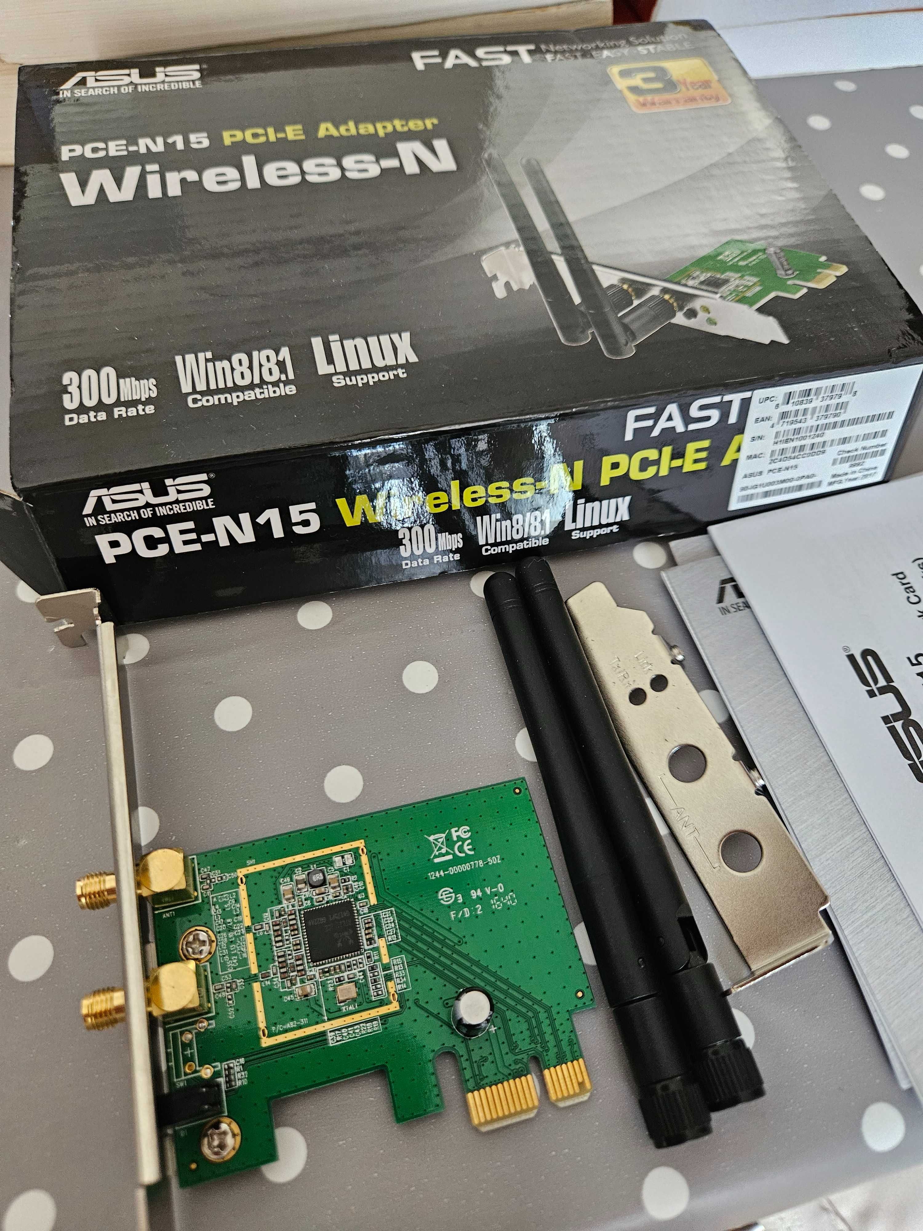 Placa de Rede Asus PCE-N15 Wireless N300