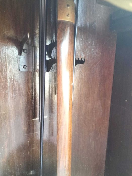 Relógio de parede antigo FMS mecânico com pêndulo – a funcionar