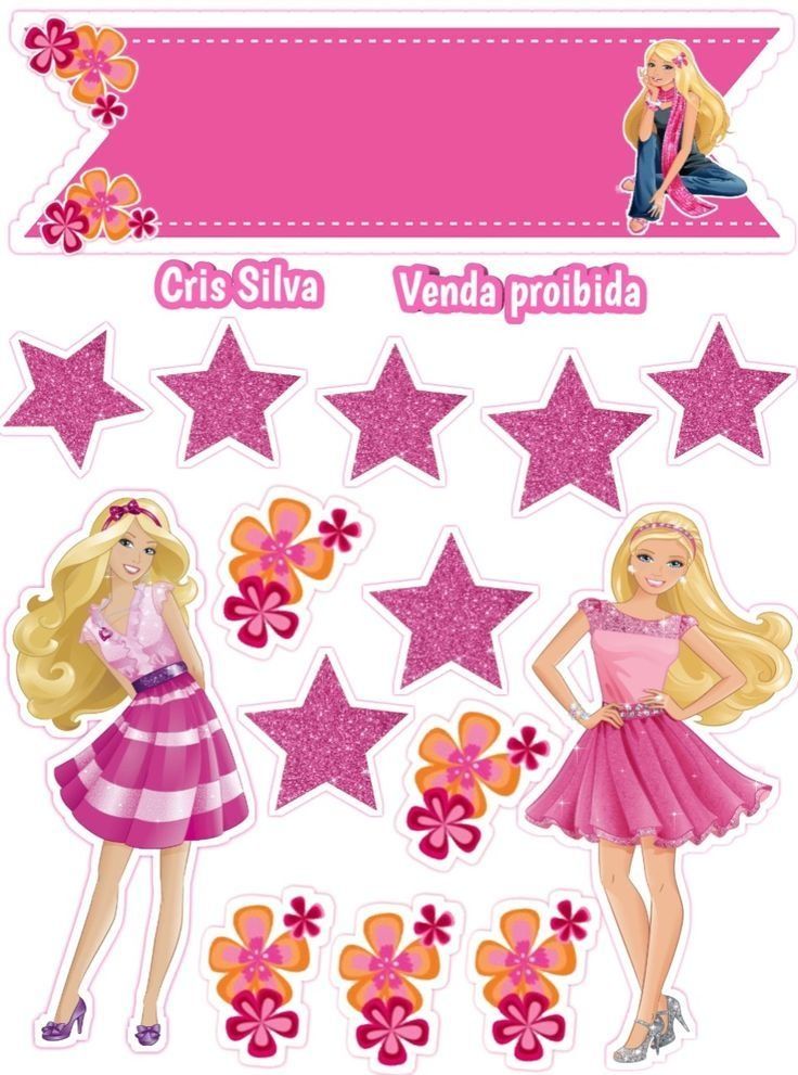 Wydruk cukrowy A4 Włoski papier Barbie