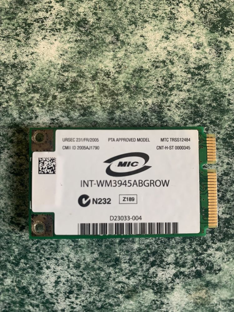 WI FI Intel PRO 3945ABG карта для ноутбука