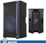 Coluna Amplificada 15" 1200W AUX/BT/TWS GEMINI