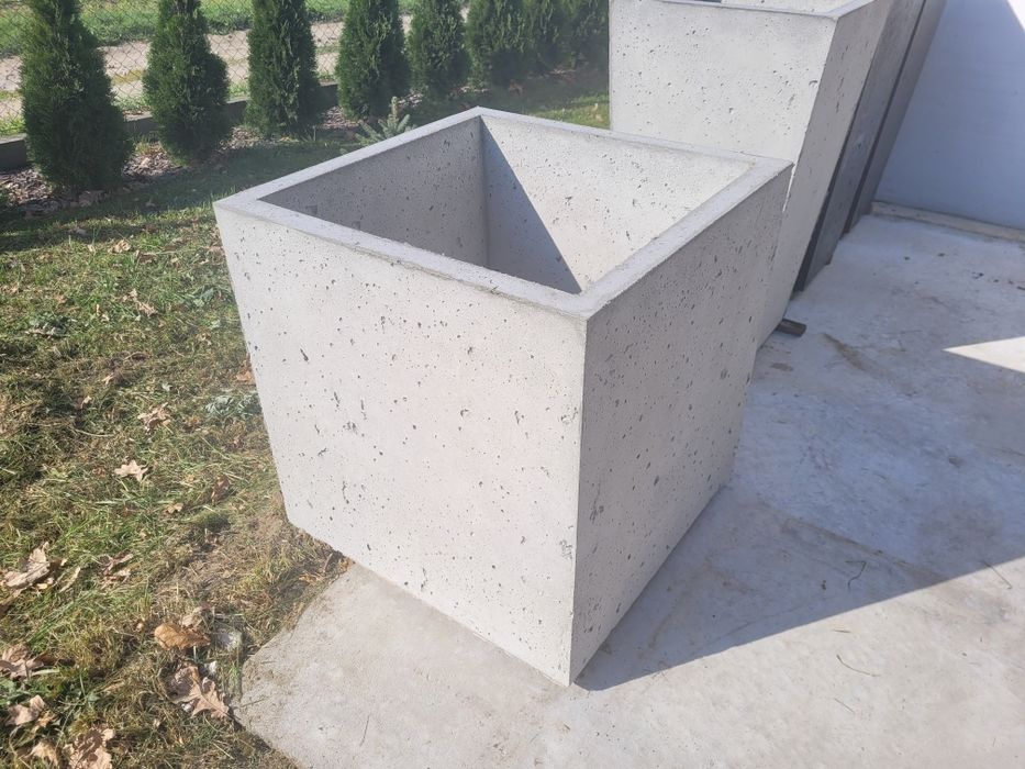 Donica betonowa 60x60x60 Duża  Donica ogrodowa Donice betonowe
