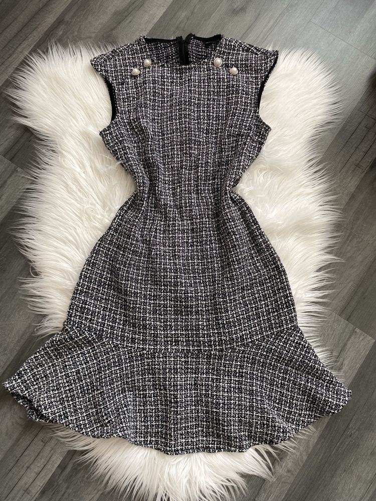 Shein M/38 tweedowa sukienka