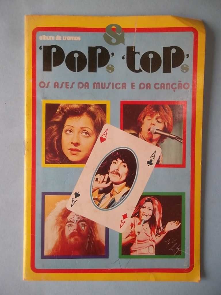 RARA CADERNETA DE CROMOS POPs & TOPs e outras cadernetas