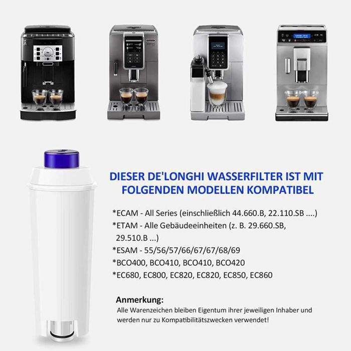 Filtro amaciador de agua Delonghi