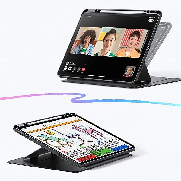 ESR FLIP HYBRID IPAD AIR 13” 1 / 2 / 2024, 2025 BLACK
