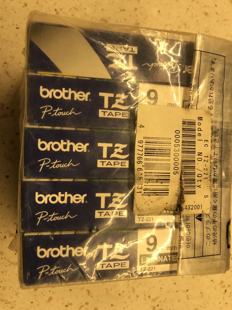 Лента для Brother Laminated (TZ231) 12 mm TZ221 -9mm