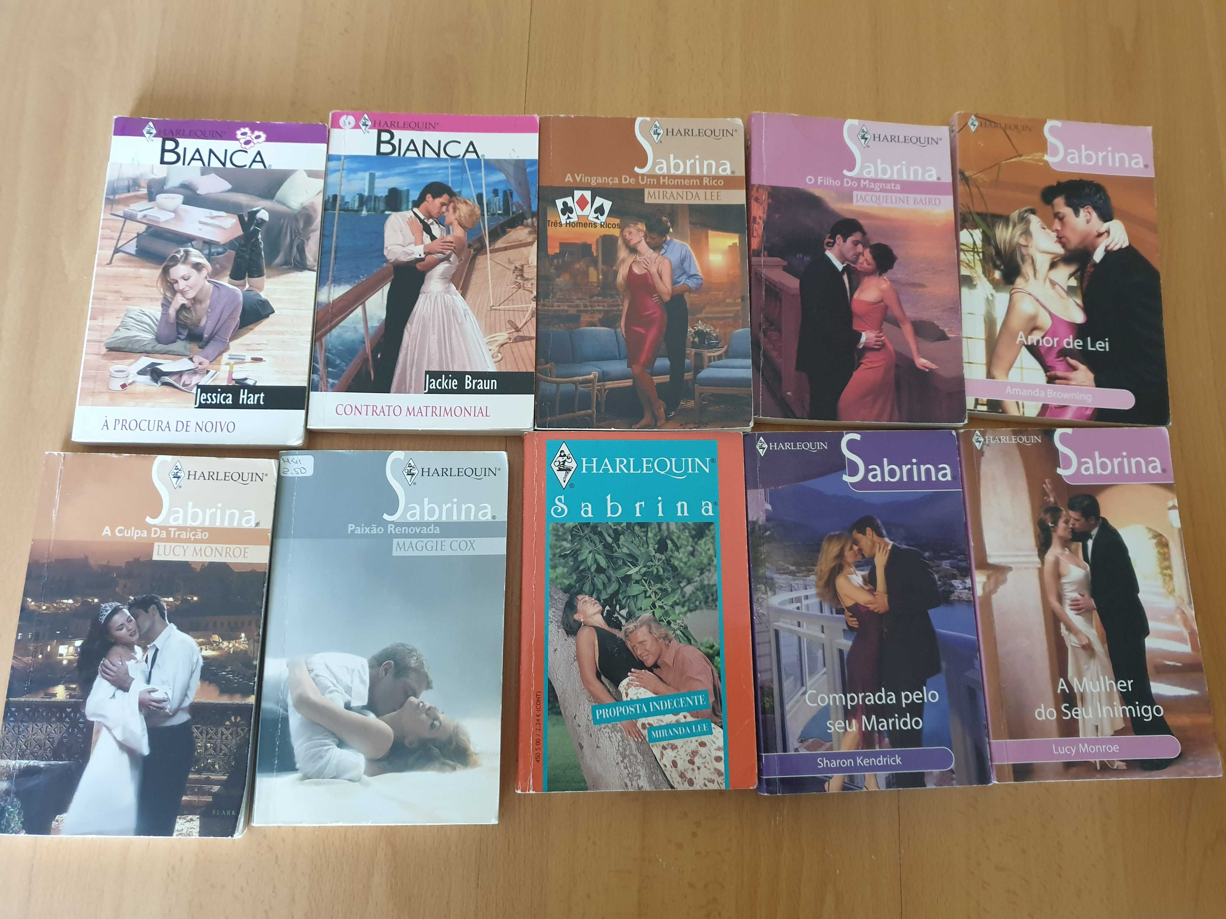 Livro Harlequin Sabrina, Bianca e Euroromance