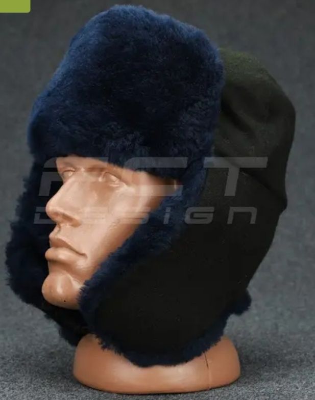 Зимова шапка-ушанка 56 розмір