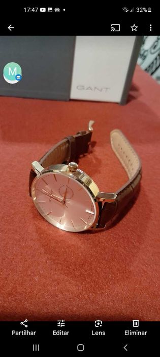 Relógio novo da gant de origem
